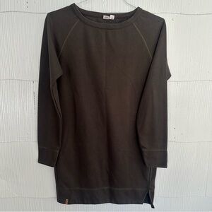 Tentree Gray Green Sweater Dress Women’s Long Sleeve Size Small Lightweight